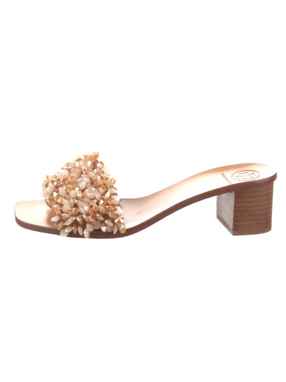 Tory Burch Logan Embellished Slide Sandals